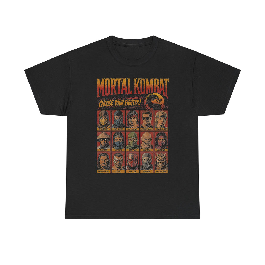 Mortal Kombat Choose Your Fighter Tee | Vintage Bootleg Gaming Graphic Shirt