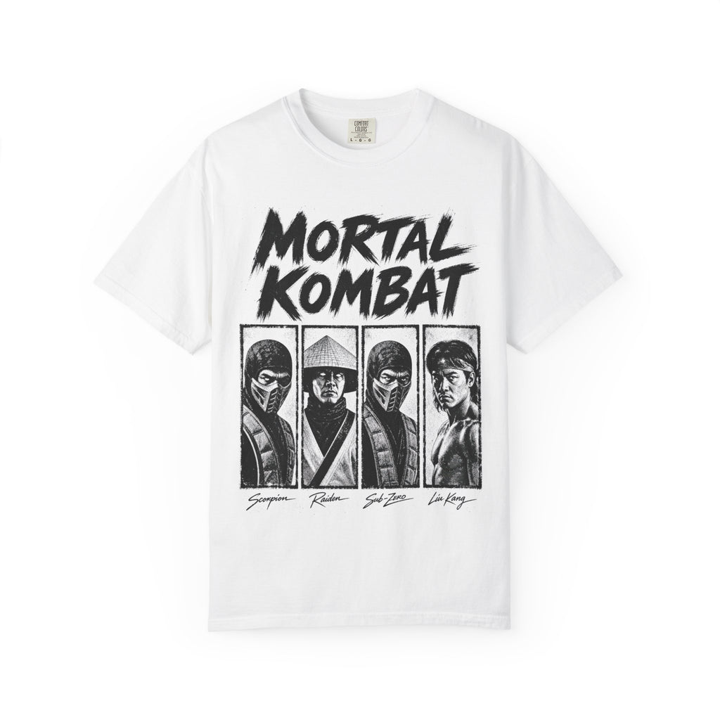 Mortal Kombat Characters Tee | Retro Gaming Halftone Art Unisex Shirt