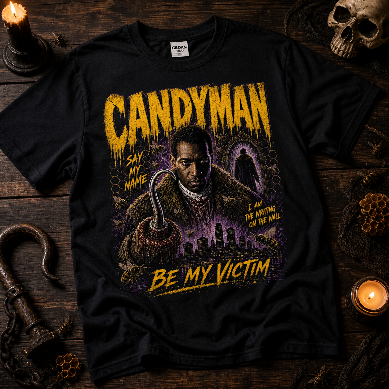 Candyman Horror Graphic Tee | Vintage Cult Classic Slasher Shirt