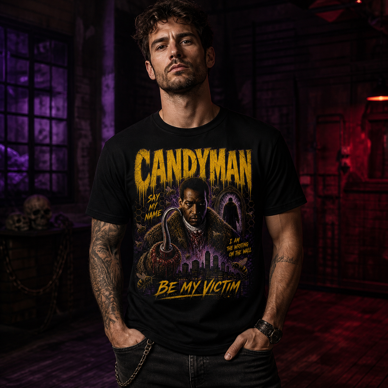 Candyman Horror Graphic Tee | Vintage Cult Classic Slasher Shirt