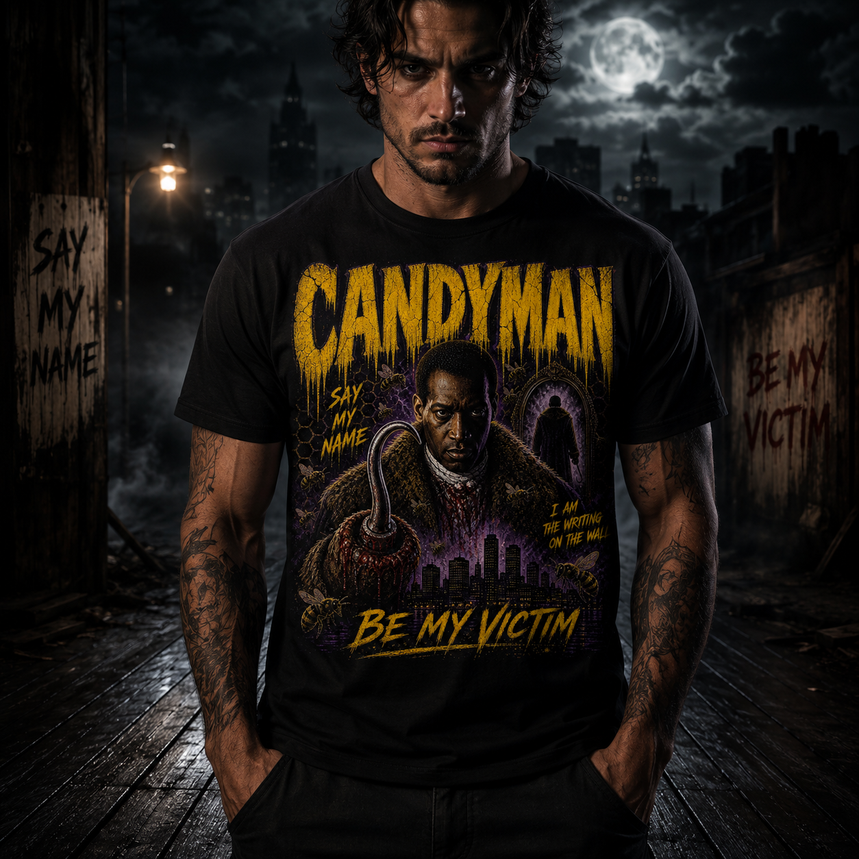 Candyman Horror Graphic Tee | Vintage Cult Classic Slasher Shirt