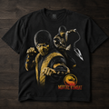 Mortal Kombat Scorpion Halftone Gaming Unisex T-Shirt