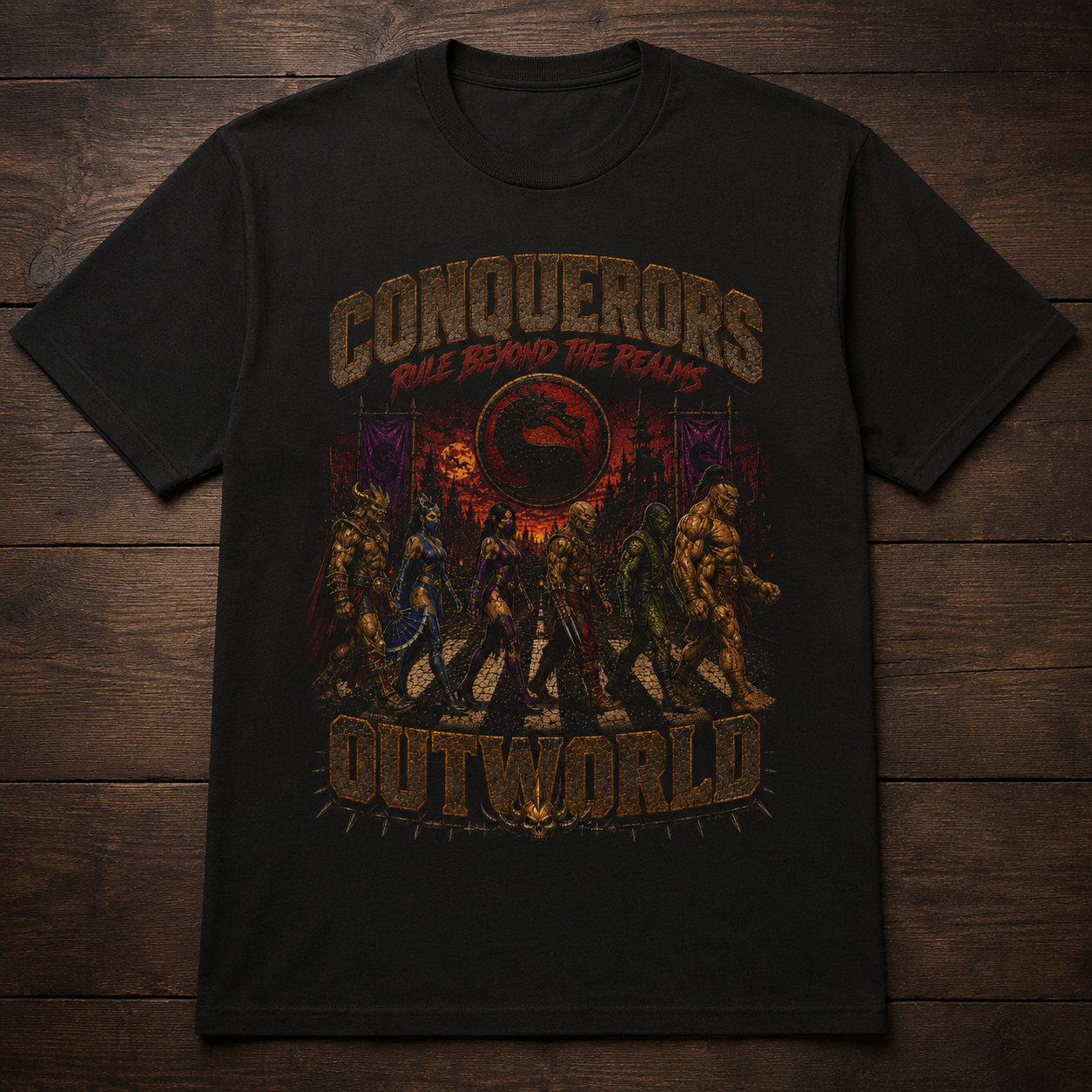 Mortal Kombat Outworld Abbey Road Tee
