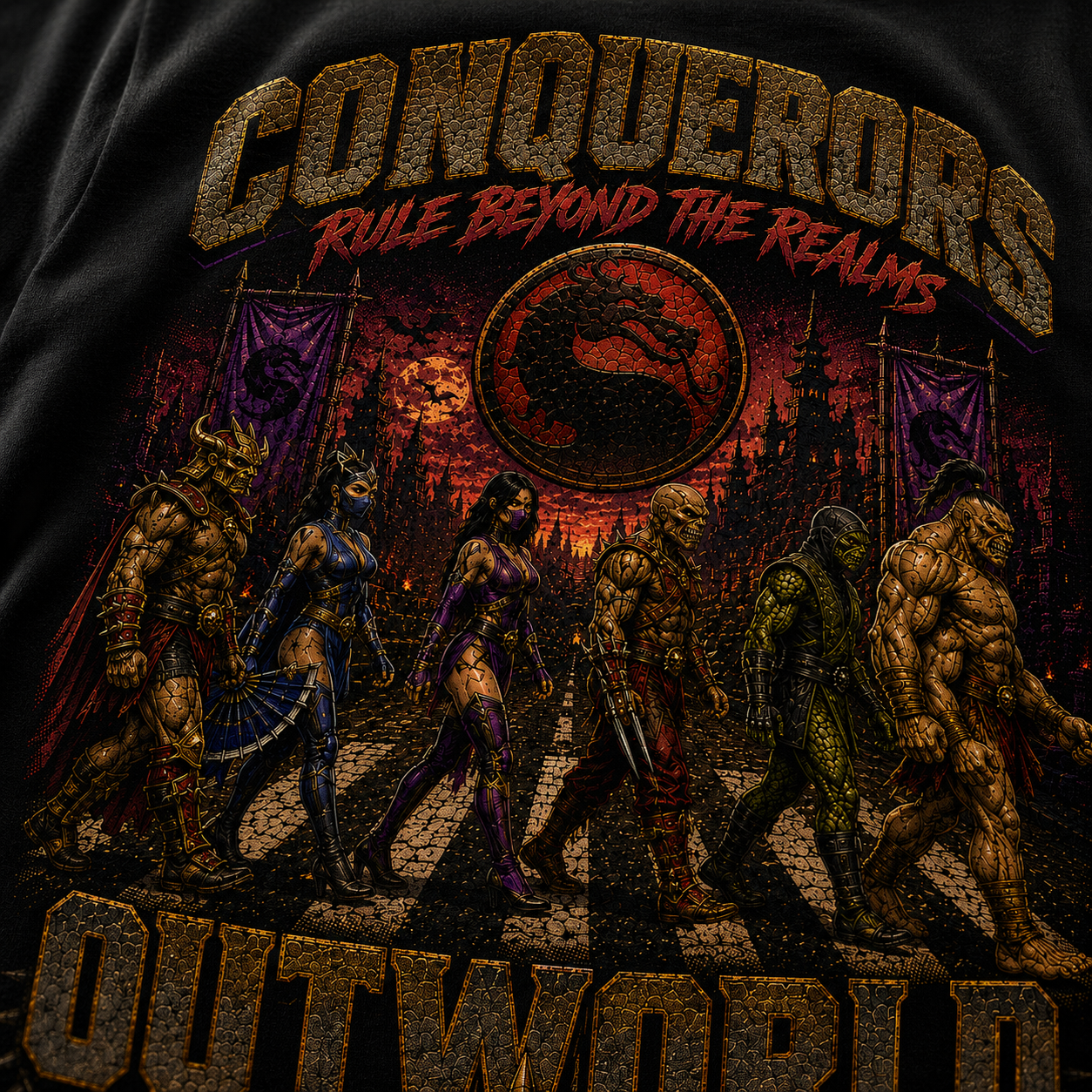 Mortal Kombat Outworld Abbey Road Tee