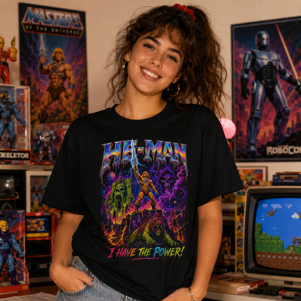 He-Man I Have The Power Tee | Psychedelic MOTU Vintage Shirt