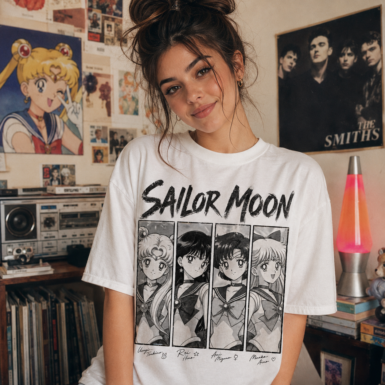 Sailor Moon Anime Tee | Retro 90s Manga Characters Shirt
