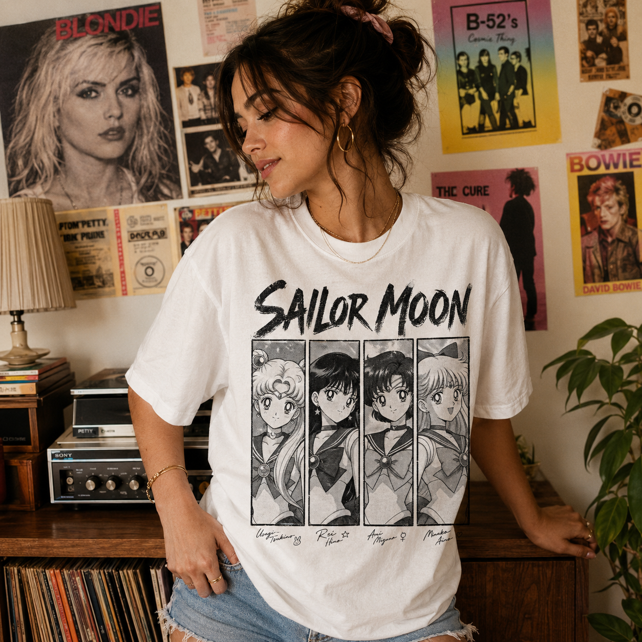 Sailor Moon Anime Tee | Retro 90s Manga Characters Shirt