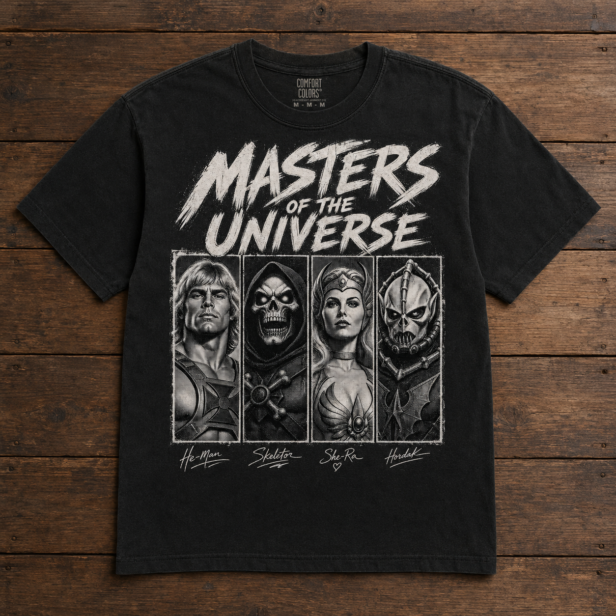 Masters of the Universe T-Shirt | Retro He-Man She-Ra Halftone Tee