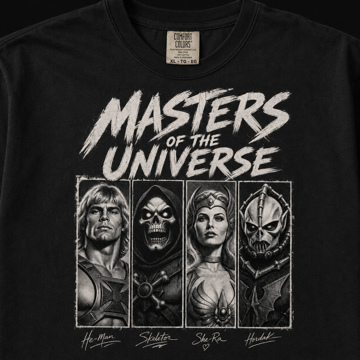 Masters of the Universe T-Shirt | Retro He-Man She-Ra Halftone Tee