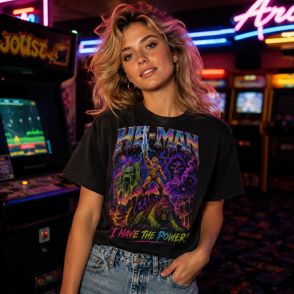 He-Man I Have The Power Tee | Psychedelic MOTU Vintage Shirt