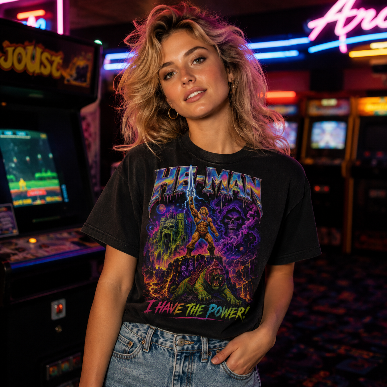He-Man I Have The Power Tee | Psychedelic MOTU Vintage Shirt