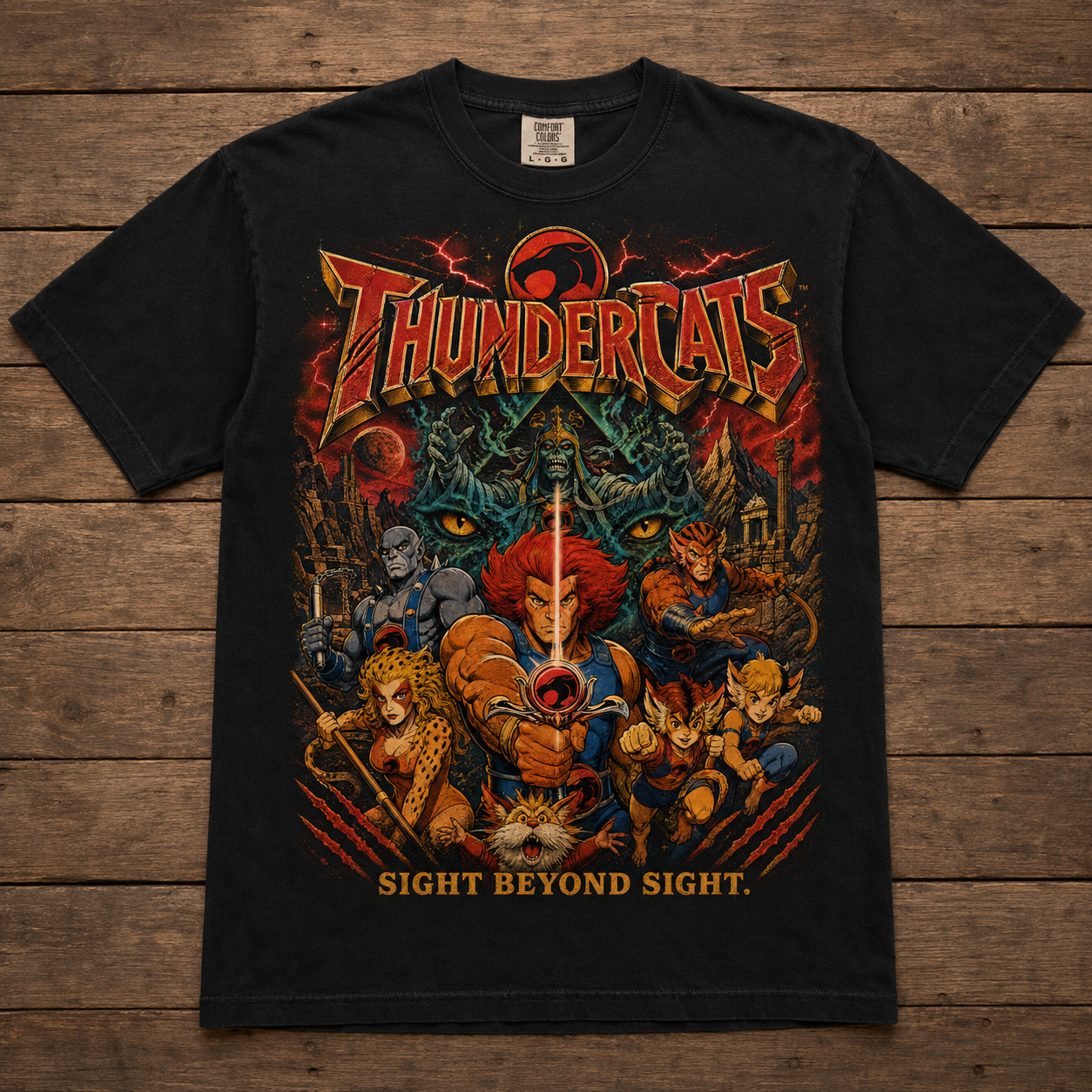 Thundercats Retro Poster T-shirt | Sight Beyond Sight Graphic Tee