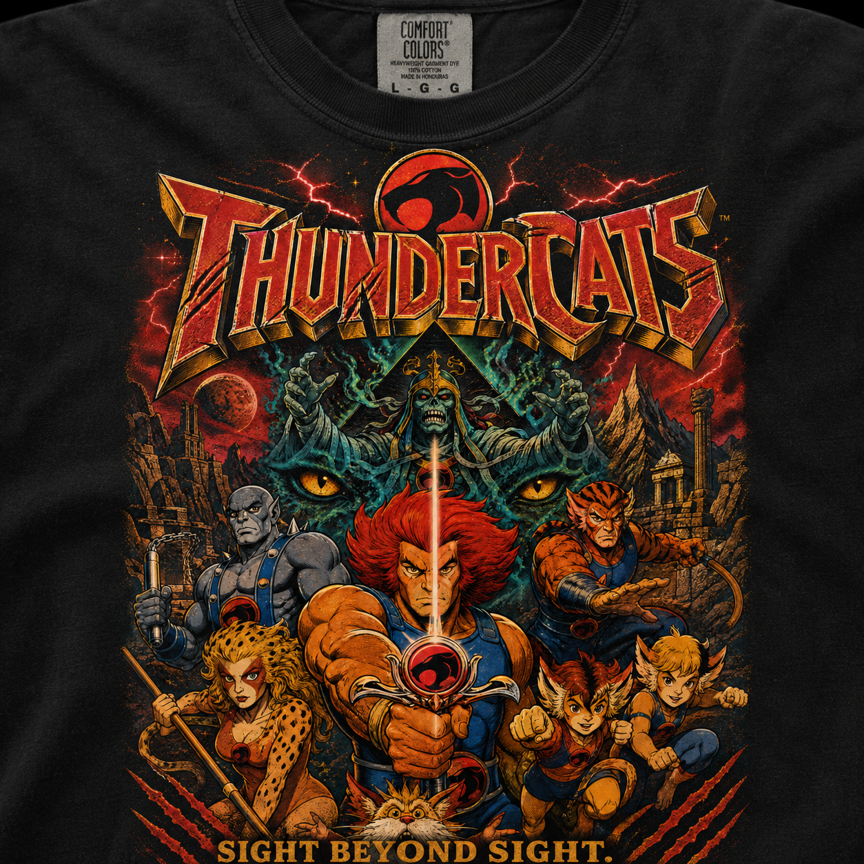 Thundercats Retro Poster T-shirt | Sight Beyond Sight Graphic Tee