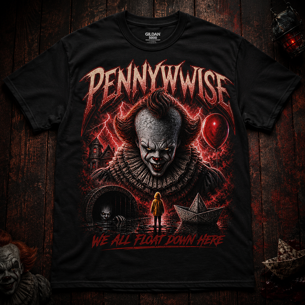 Pennywise Horror Clown T-Shirt | IT Movie Graphic Tee