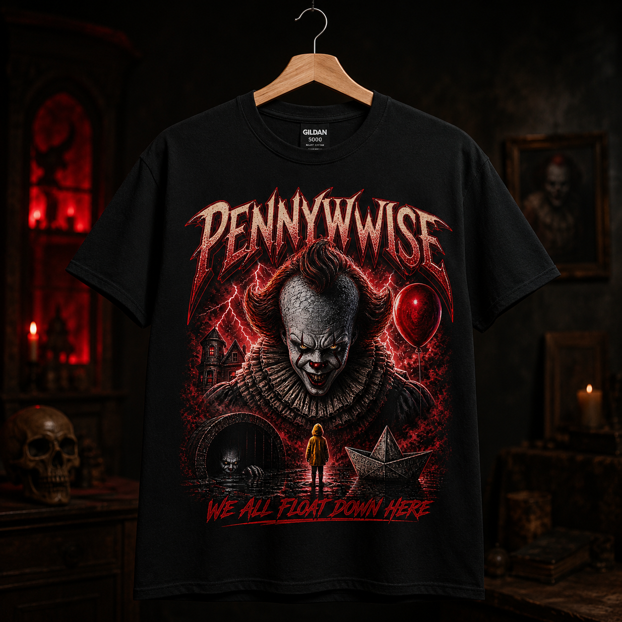 Pennywise Horror Clown T-Shirt | IT Movie Graphic Tee
