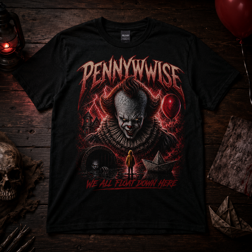 Pennywise Horror Clown T-Shirt | IT Movie Graphic Tee
