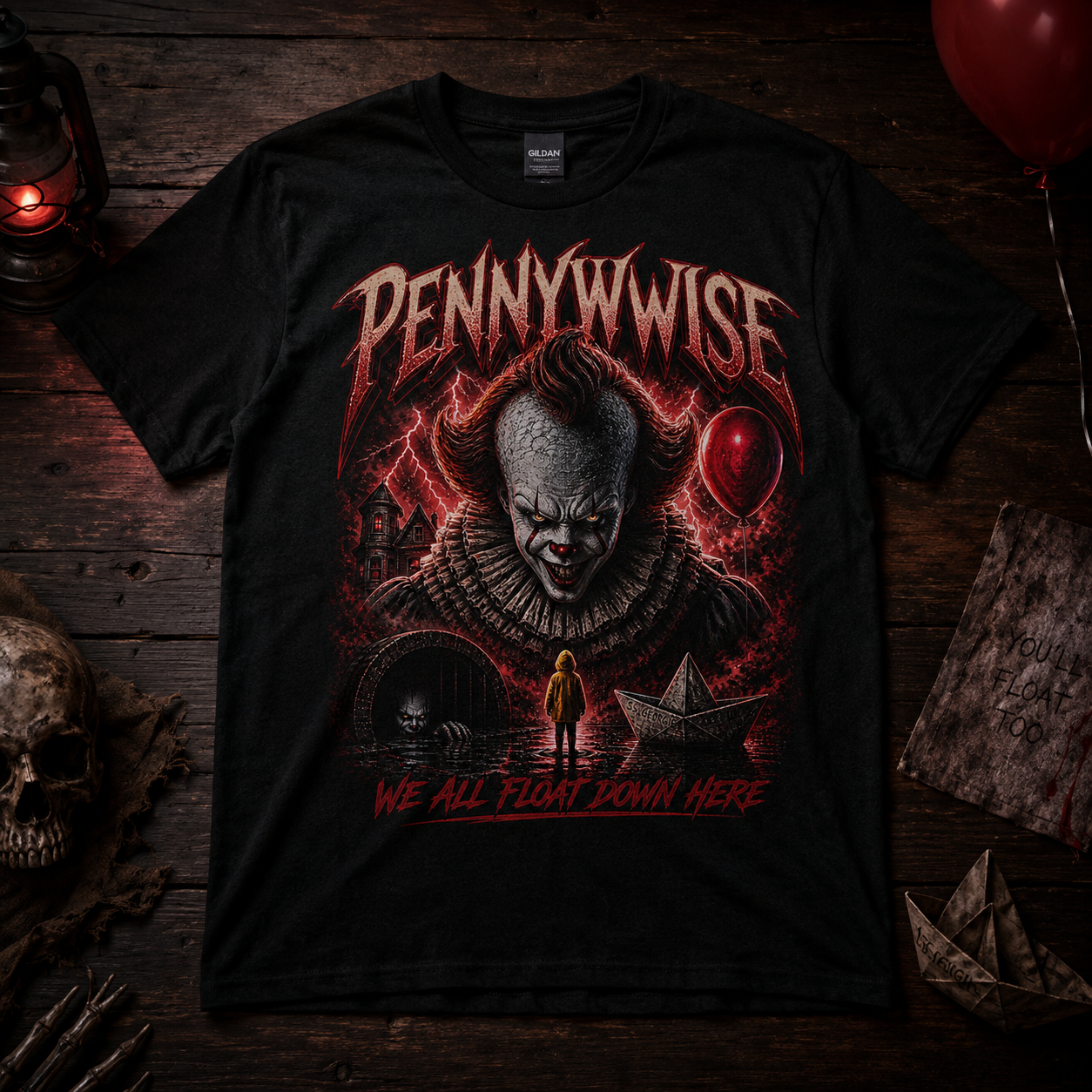 Pennywise Horror Clown T-Shirt | IT Movie Graphic Tee