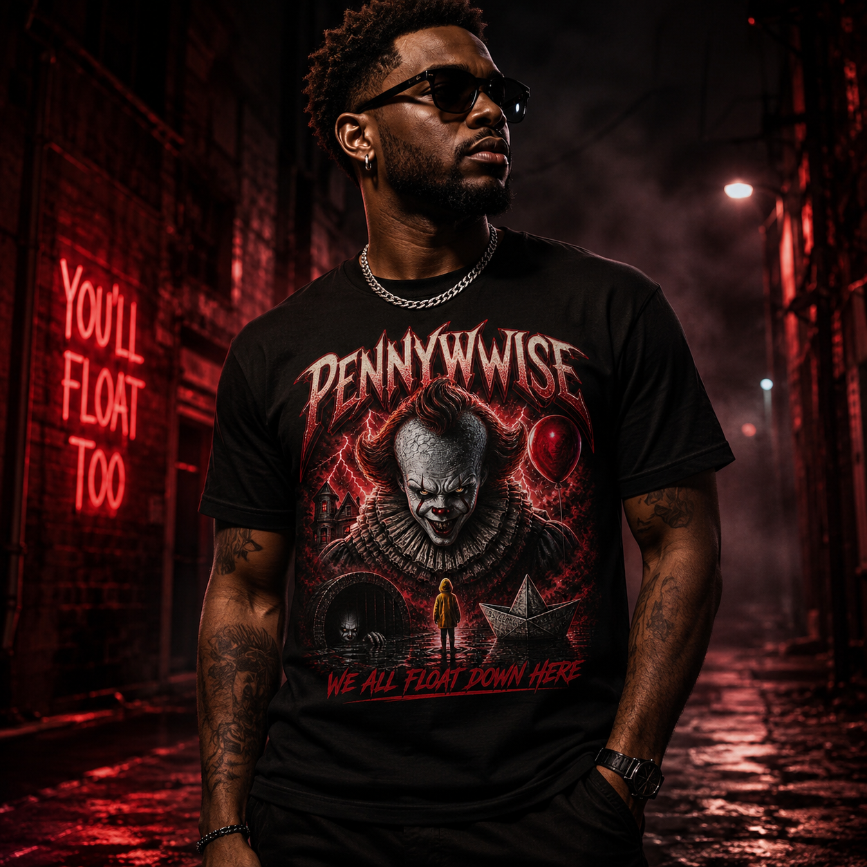 Pennywise Horror Clown T-Shirt | IT Movie Graphic Tee
