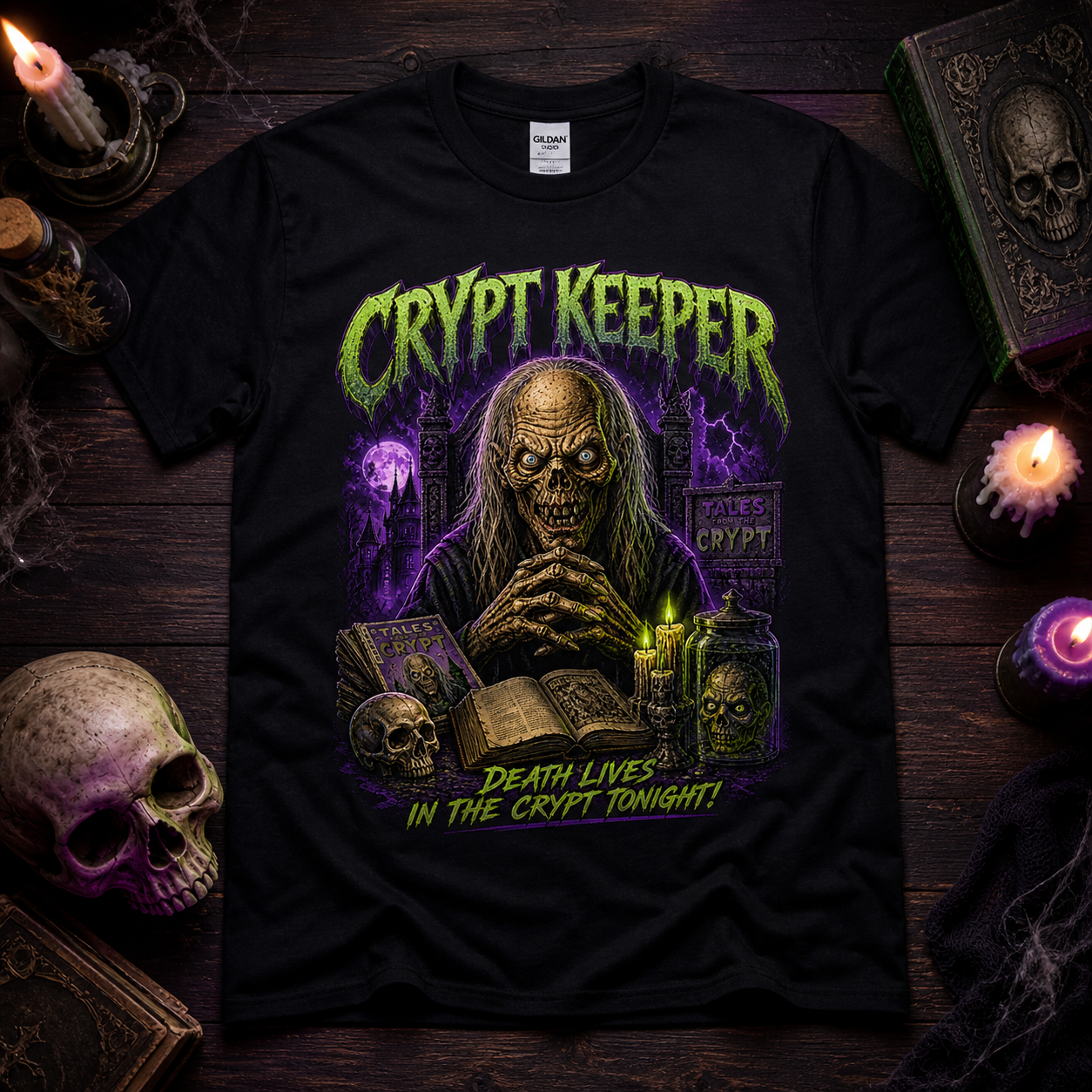 Crypt Keeper Graphic Tee | Tales from the Crypt Horror Comic Shirt