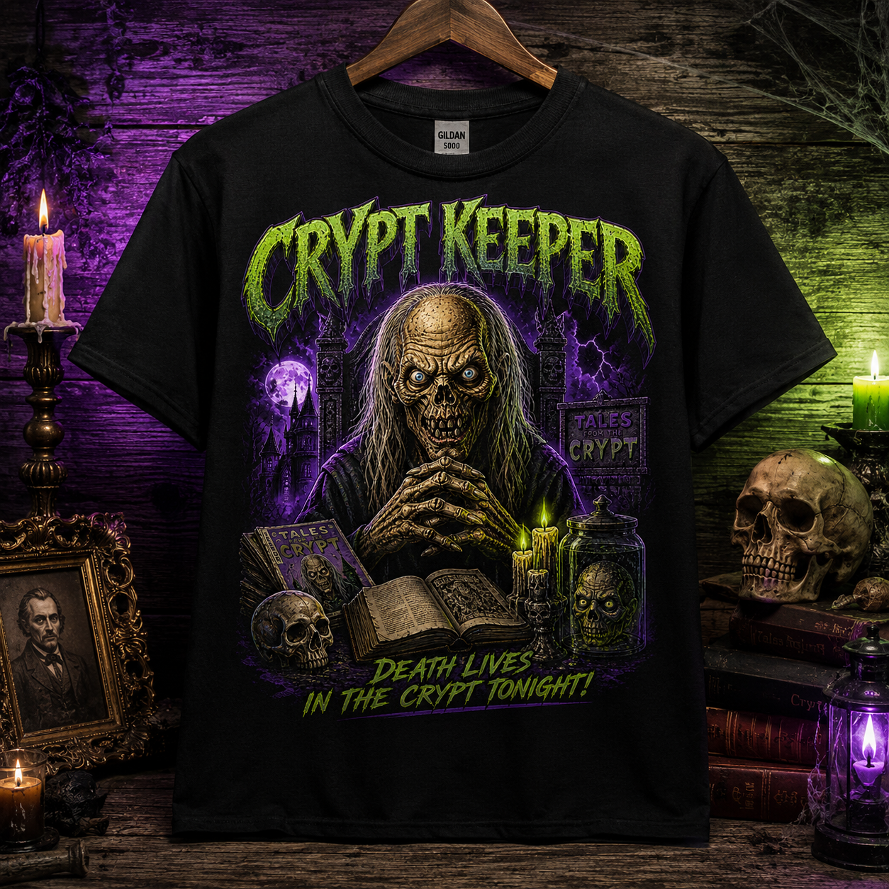 Crypt Keeper Graphic Tee | Tales from the Crypt Horror Comic Shirt