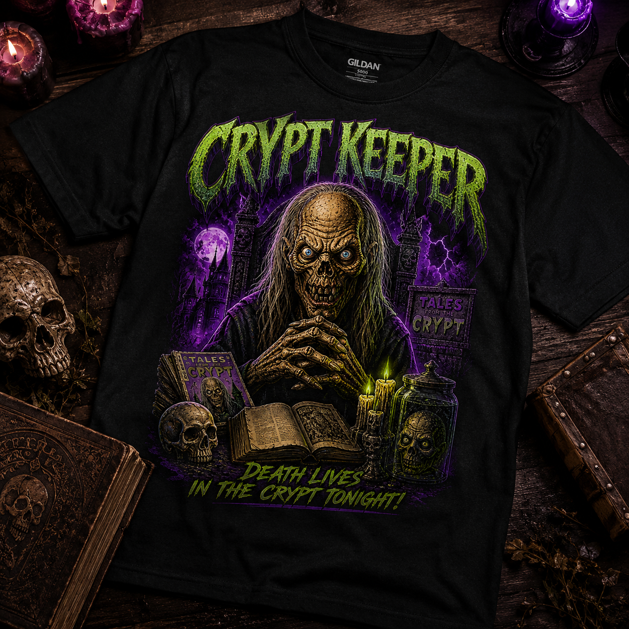Crypt Keeper Graphic Tee | Tales from the Crypt Horror Comic Shirt