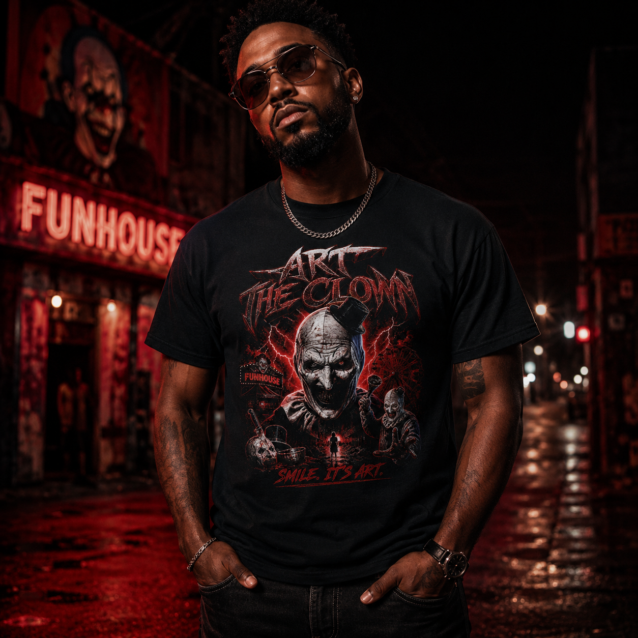 Art the Clown Horror Graphic Tee