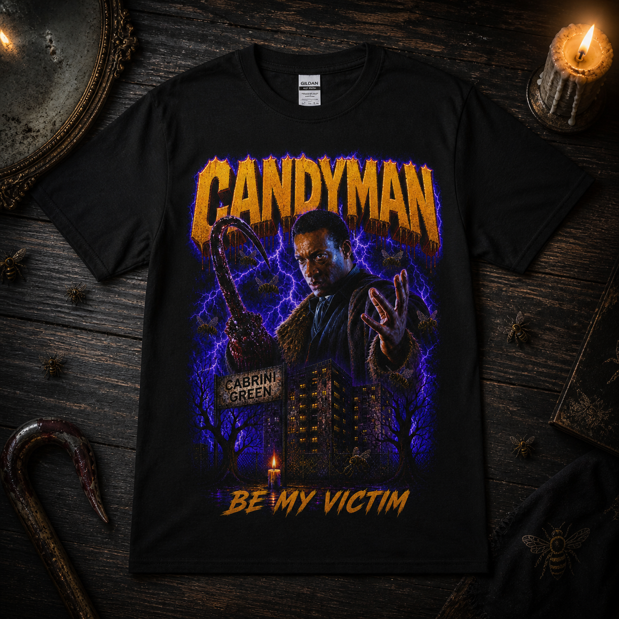 Hook-Handed Horror Legend Tee | Vintage Slasher Movie Graphic T-Shirt