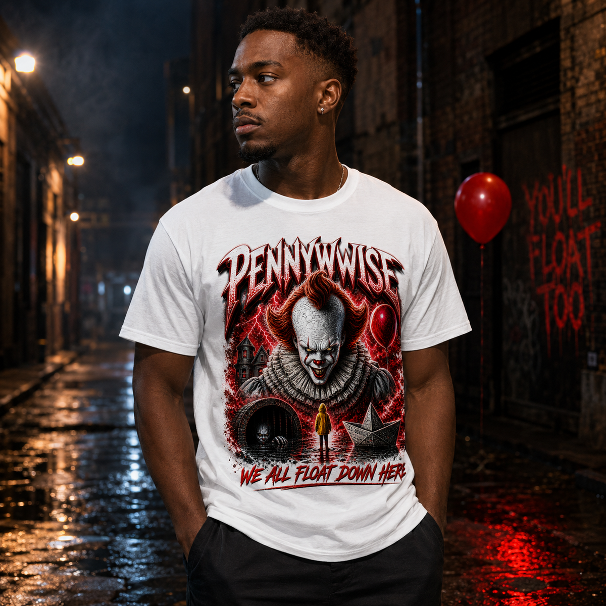 Pennywise Horror Clown T-Shirt | IT Movie Graphic Tee