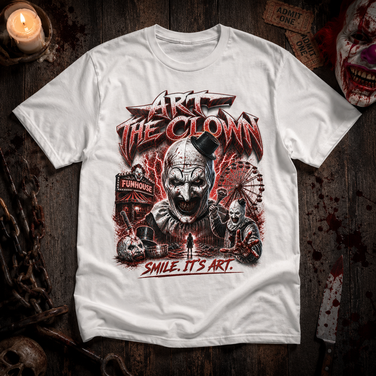 Art the Clown Horror Graphic Tee