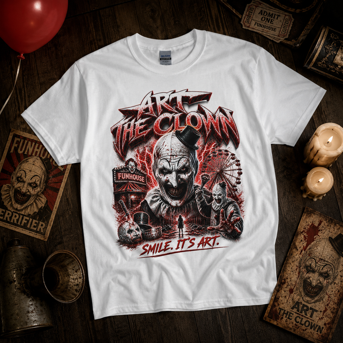 Art the Clown Horror Graphic Tee