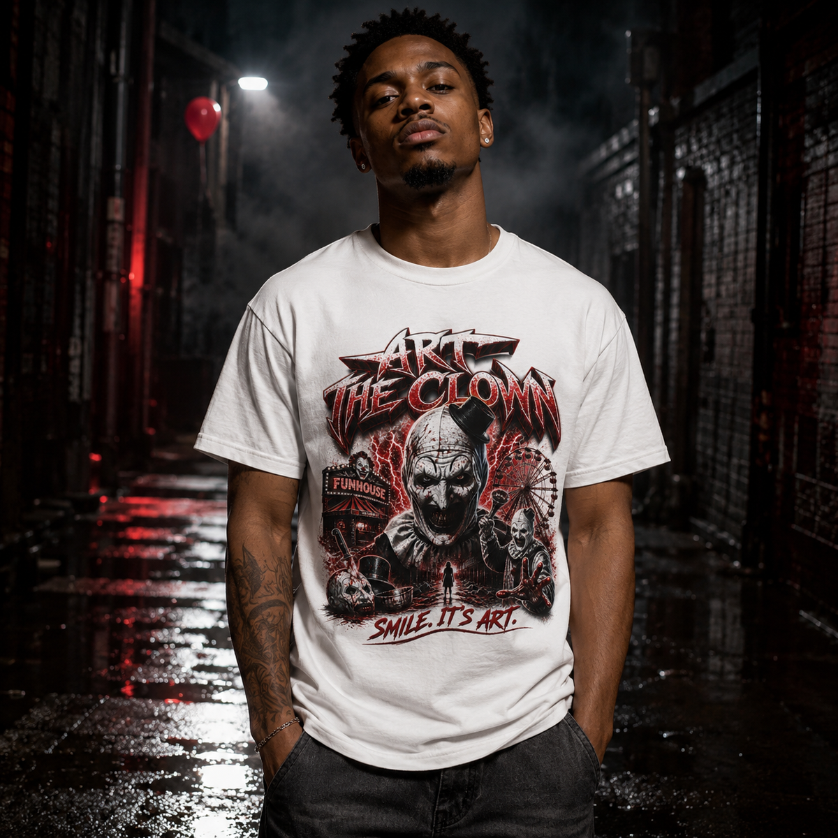 Art the Clown Horror Graphic Tee