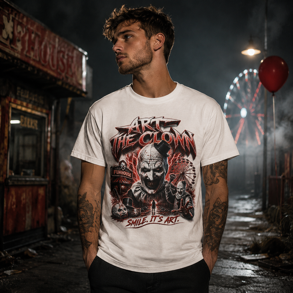 Art the Clown Horror Graphic Tee