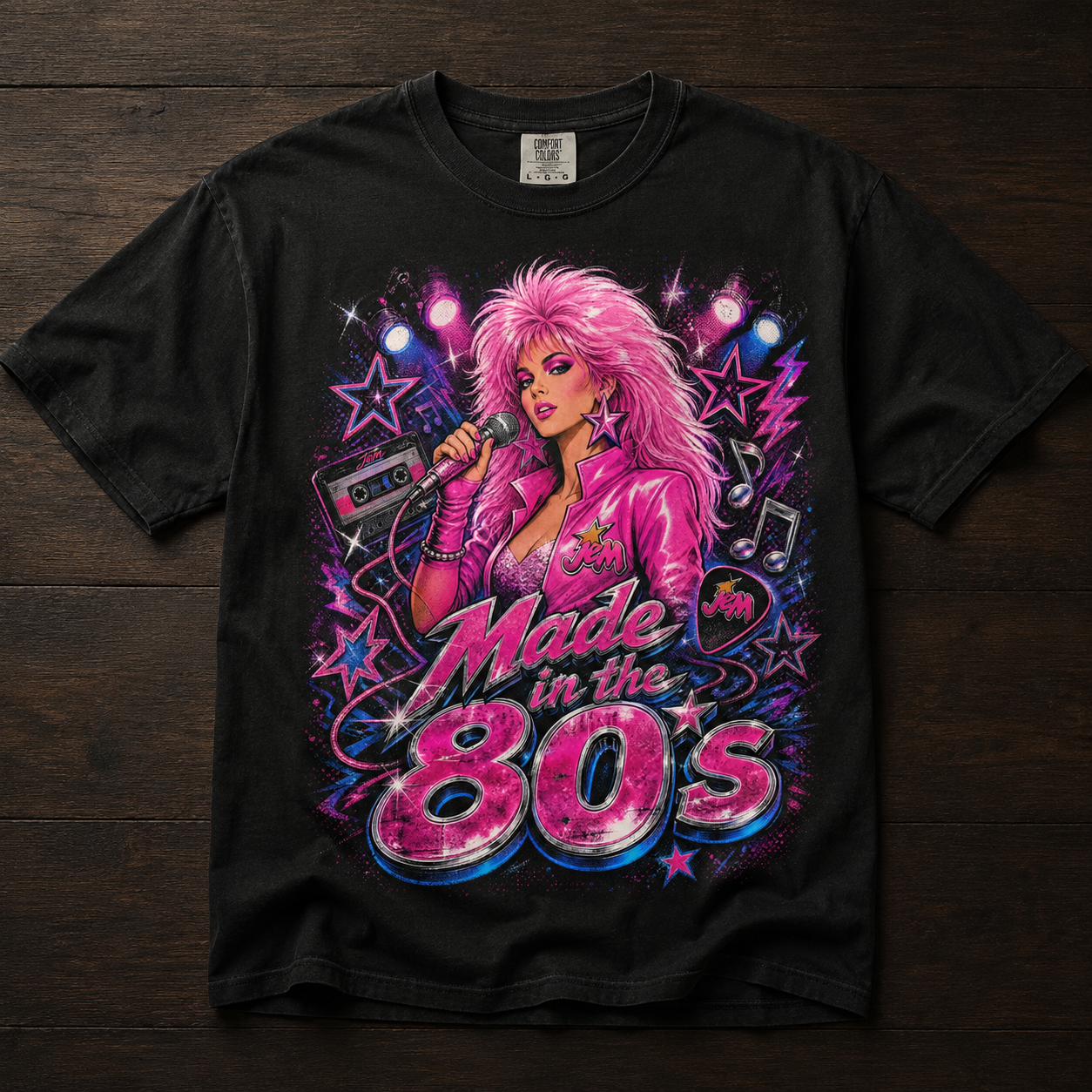 Jem and the Holograms 80s Tee | Retro Pop Culture Shirt
