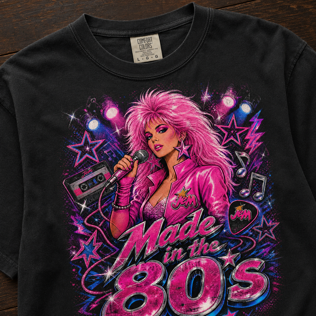 Jem and the Holograms 80s Tee | Retro Pop Culture Shirt