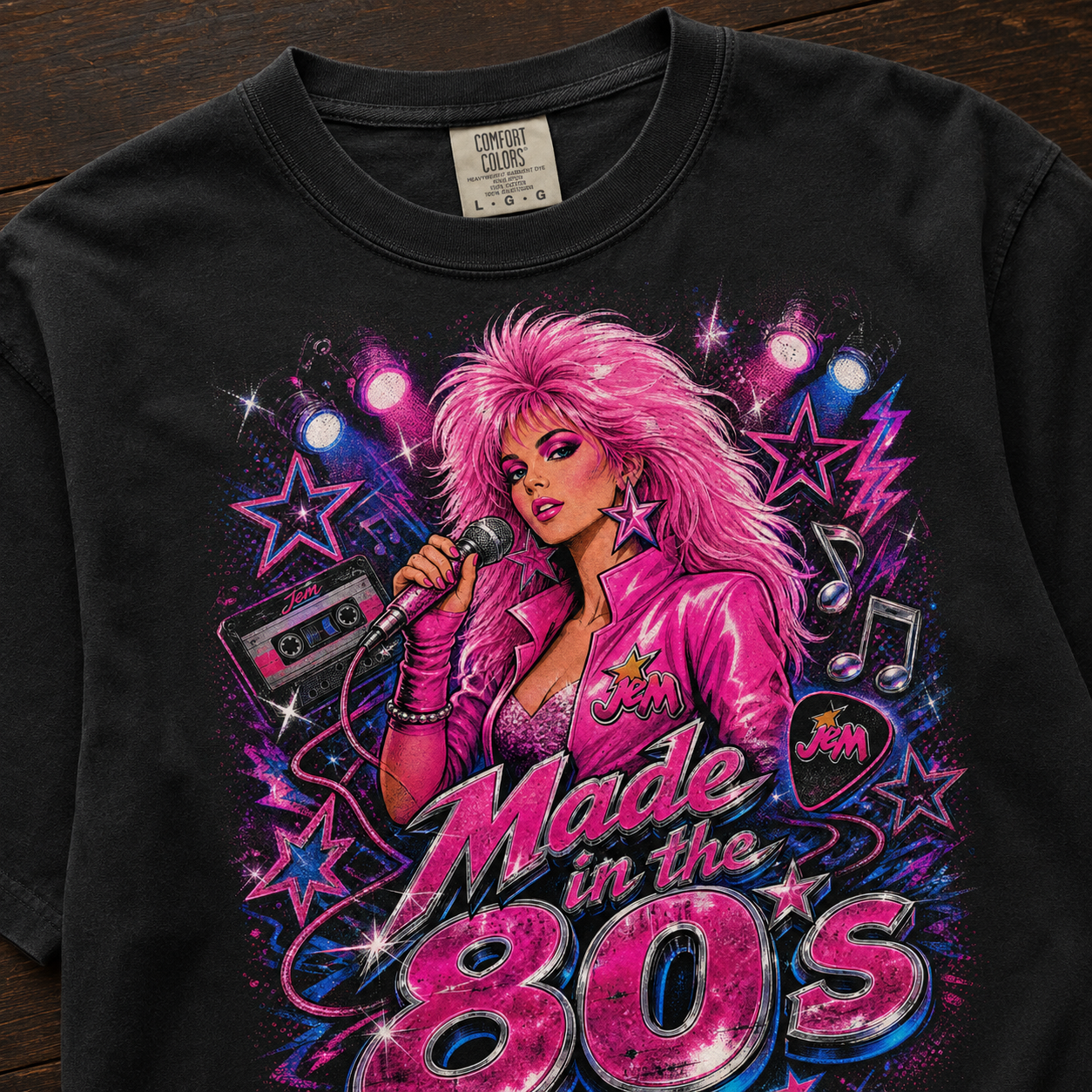 Jem and the Holograms 80s Tee | Retro Pop Culture Shirt