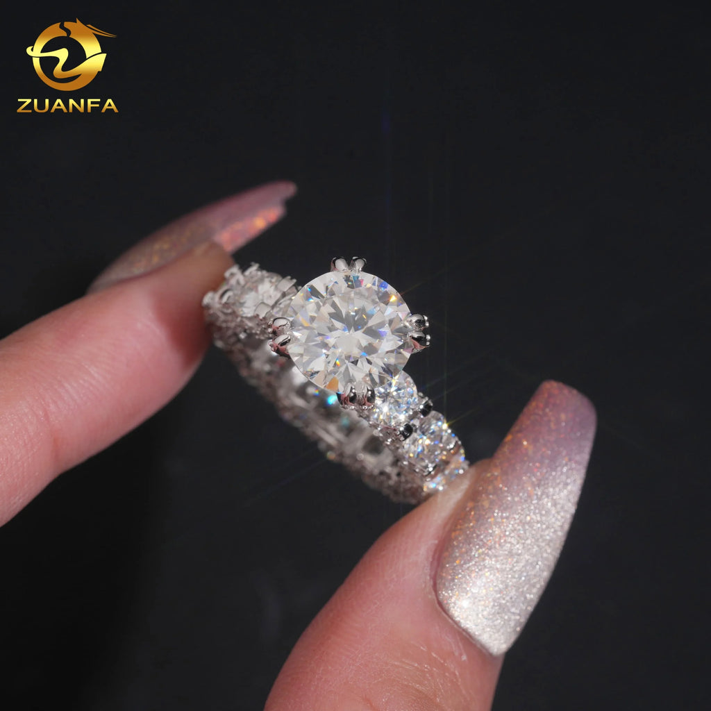 Full Eternity | Moissanite Eternity Ring | Ships from USA Warehouse