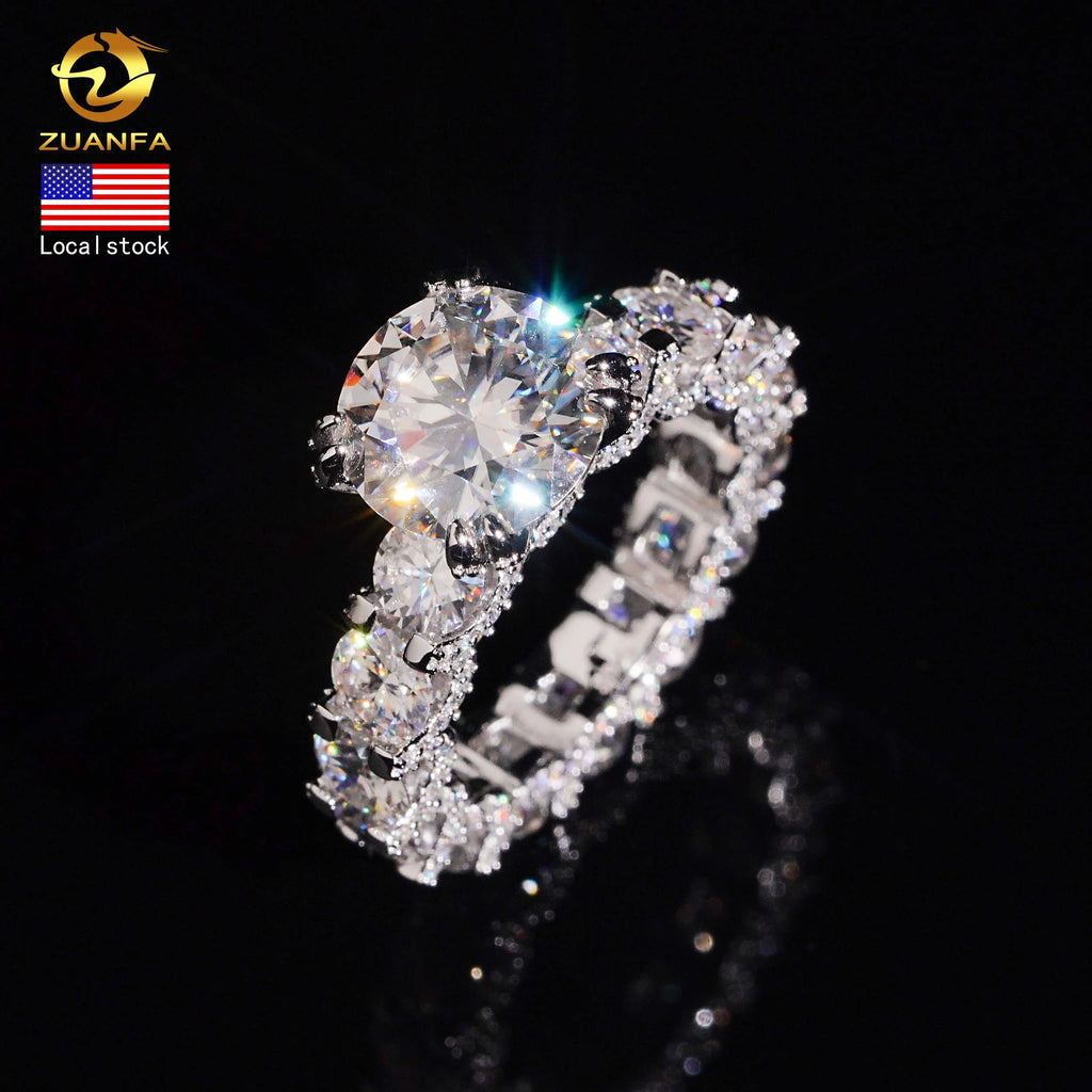 Full Eternity | Moissanite Eternity Ring | Ships from USA Warehouse