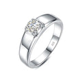 The First Light | 0.5ct Moissanite Solitaire Ring | 925 Sterling Silver