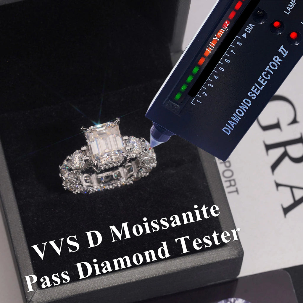 Round Brilliant Reserve | Big Stone Moissanite Wedding Ring | 925 Silver