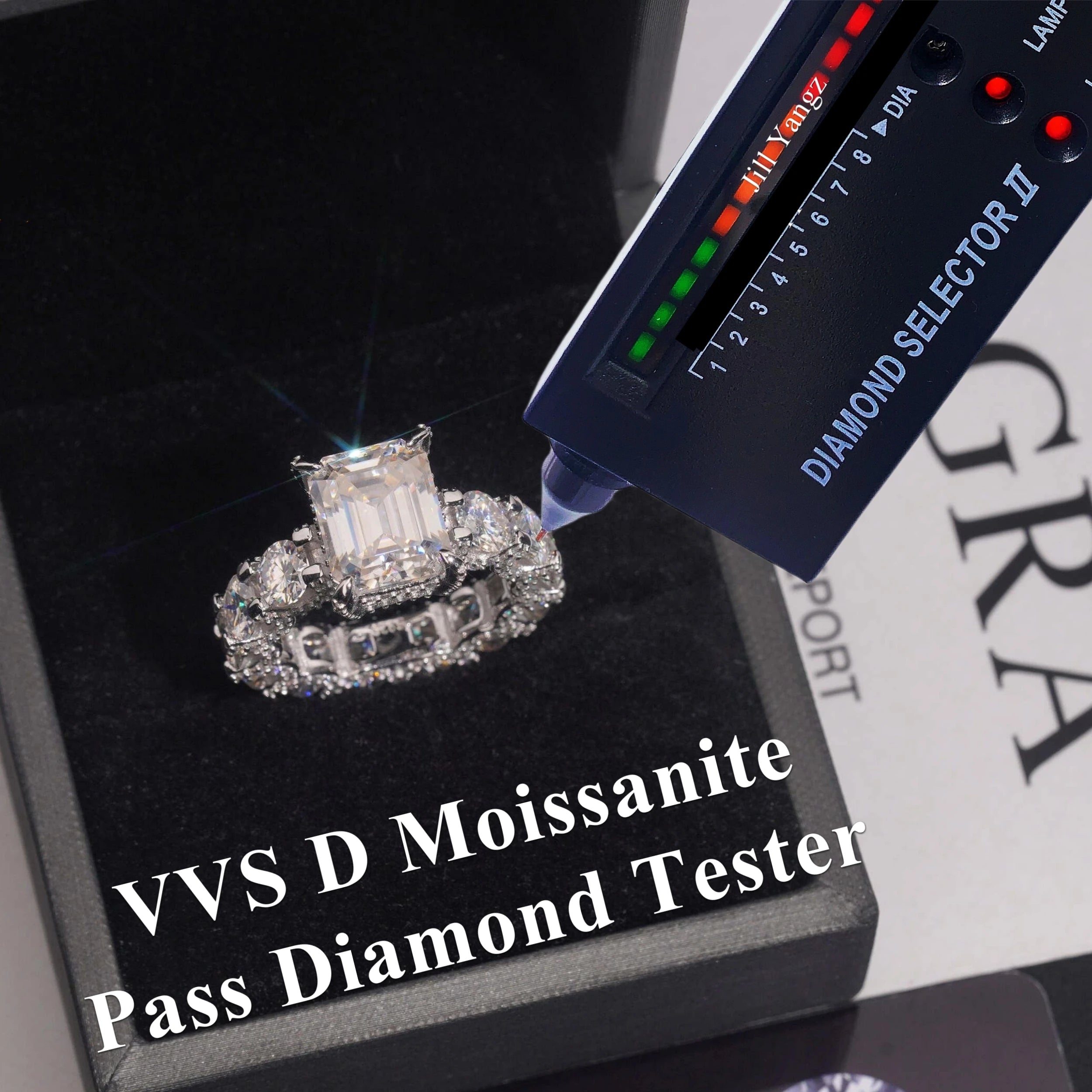Round Brilliant Reserve | Big Stone Moissanite Wedding Ring | 925 Silver