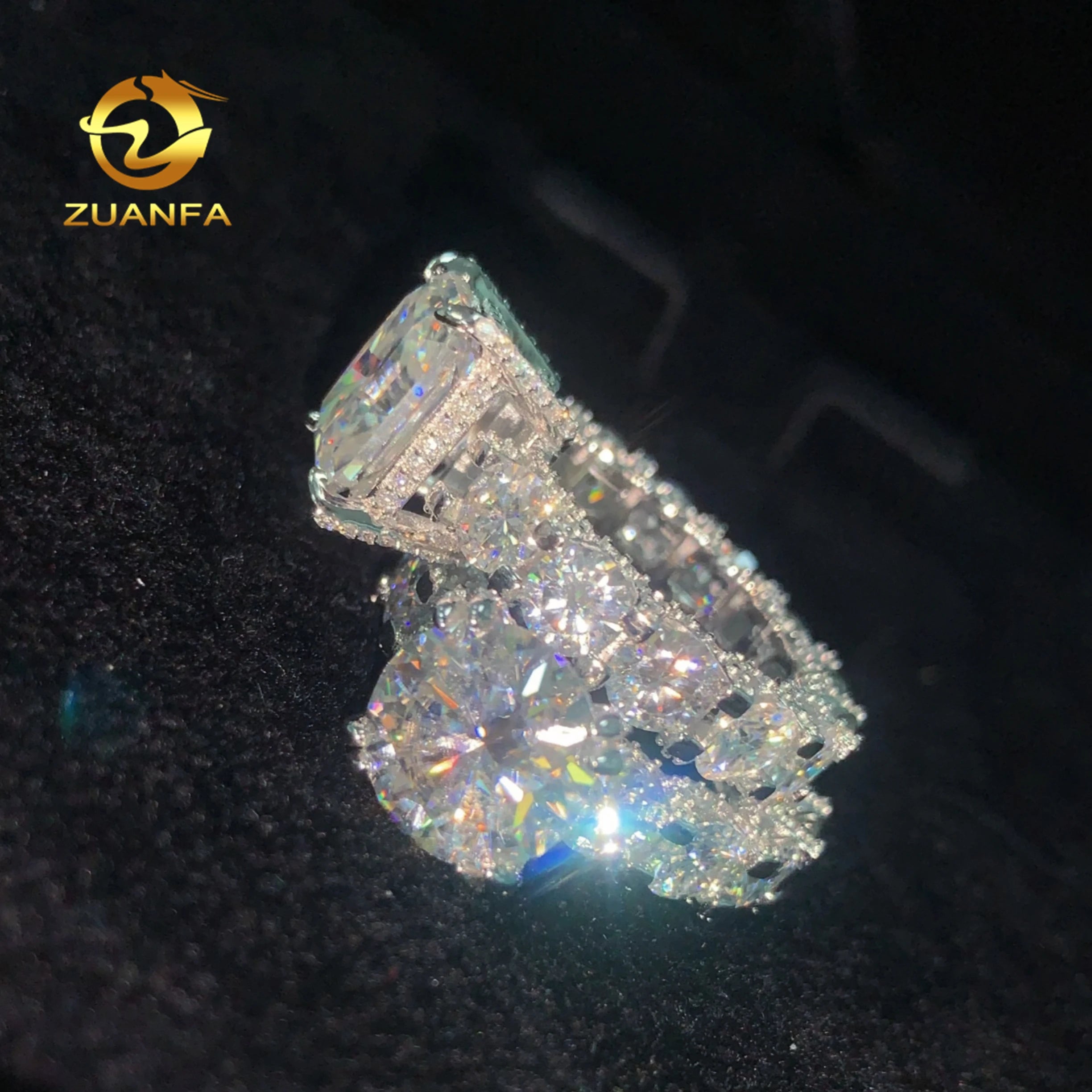 Round Brilliant Reserve | Big Stone Moissanite Wedding Ring | 925 Silver