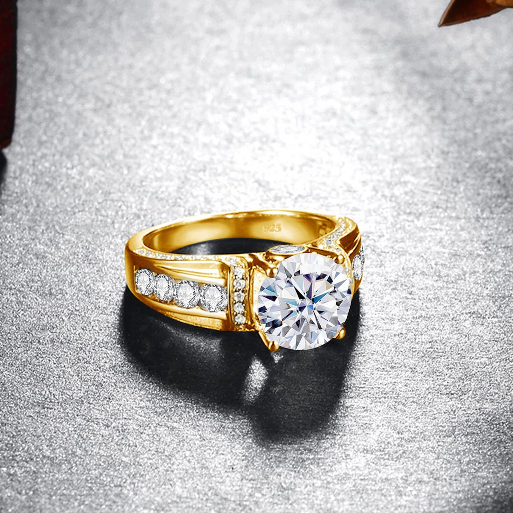 The Standard | 2ct Moissanite Solitaire Ring | Certified Solid 925 Silver