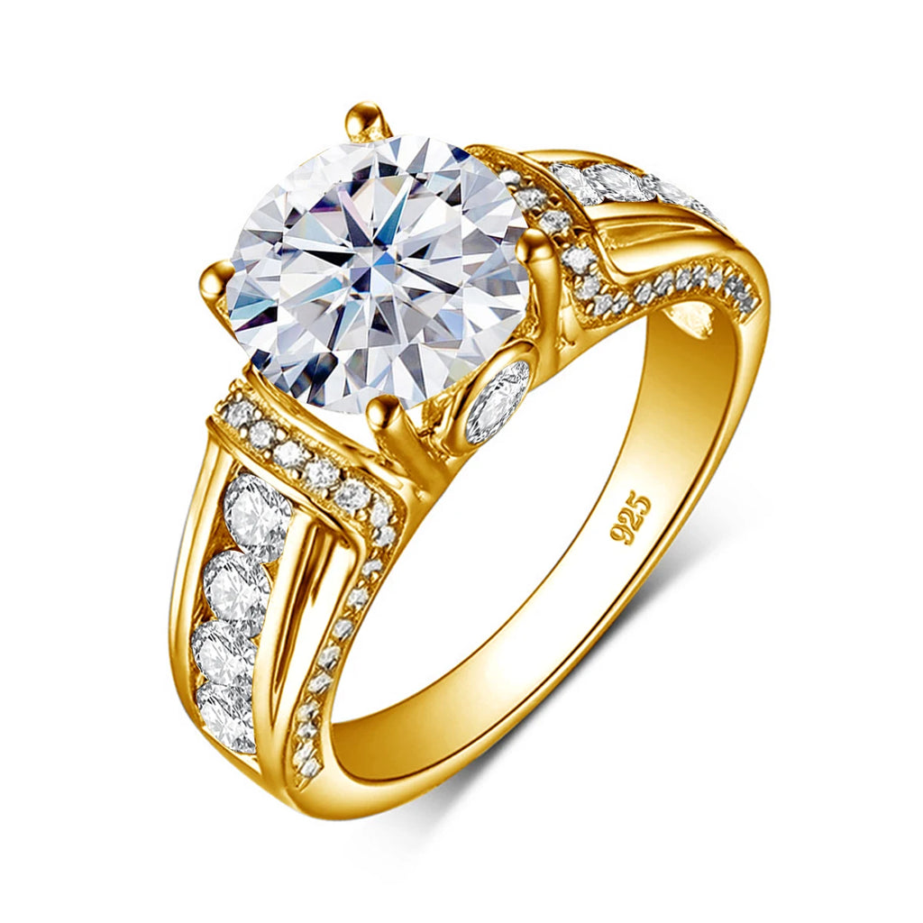 Two Carat Muse | 2ct Moissanite Ring for Women | Solid 925 Silver
