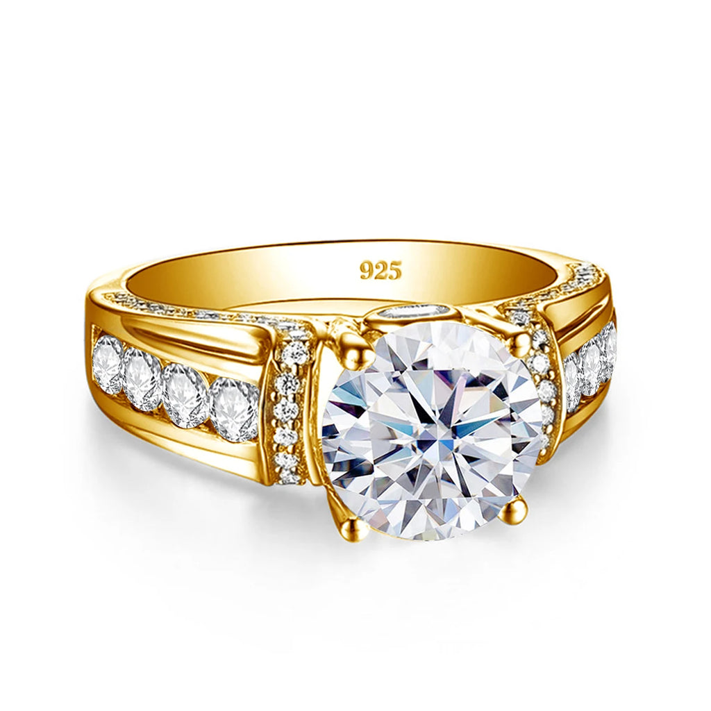 The Standard | 2ct Moissanite Solitaire Ring | Certified Solid 925 Silver