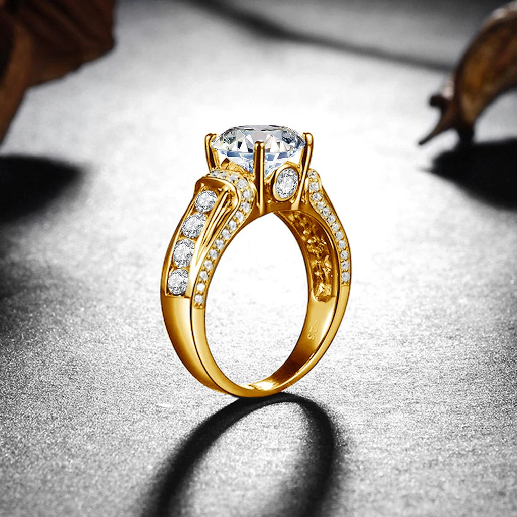 The Standard | 2ct Moissanite Solitaire Ring | Certified Solid 925 Silver