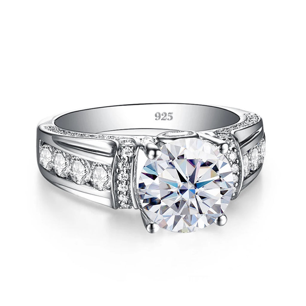 Two Carat Muse | 2ct Moissanite Ring for Women | Solid 925 Silver