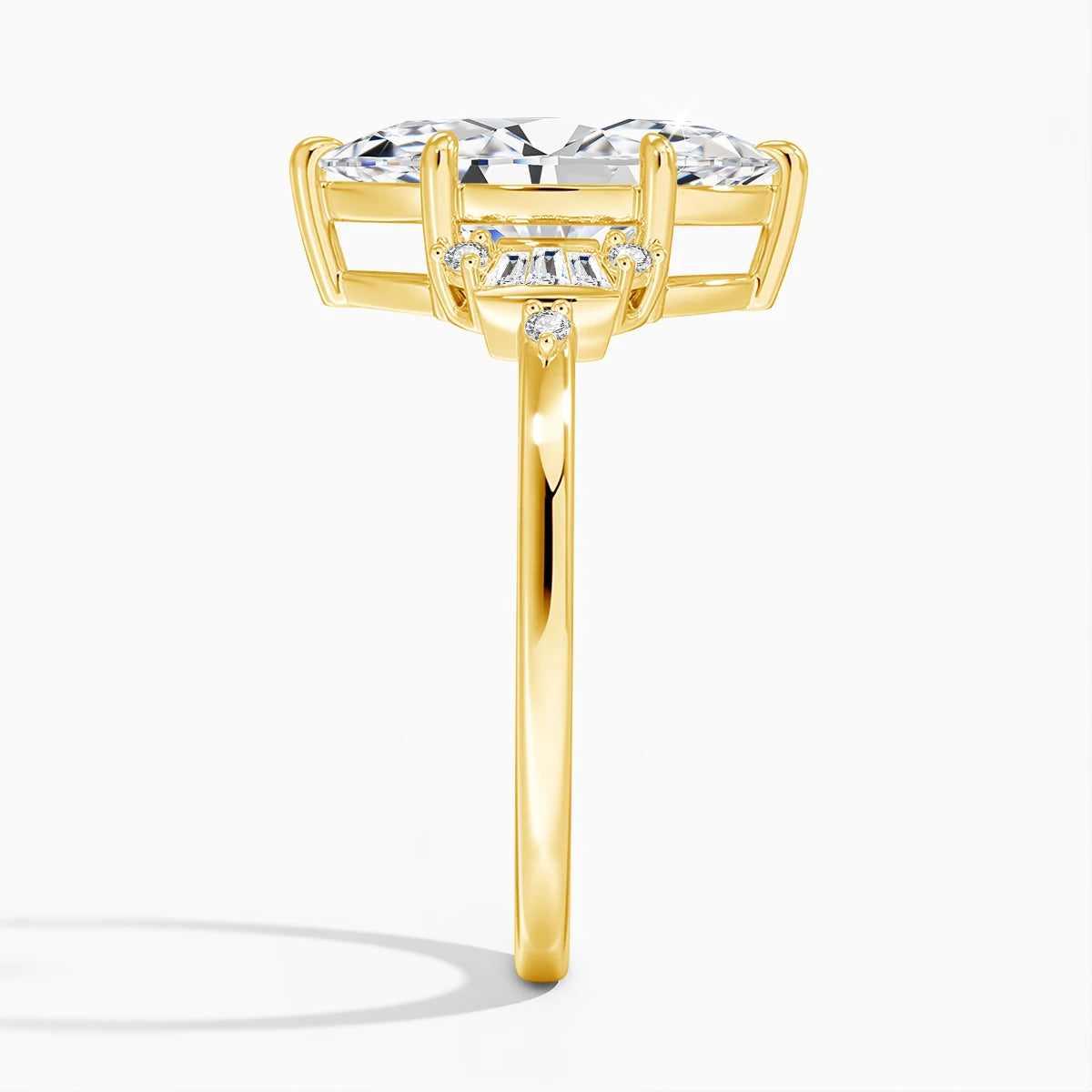 Marquise Royale | 3ct Marquise Moissanite Engagement Ring | 925 Silver