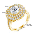 Halo Noir | Large Moissanite Halo Ring | 925 Sterling Silver