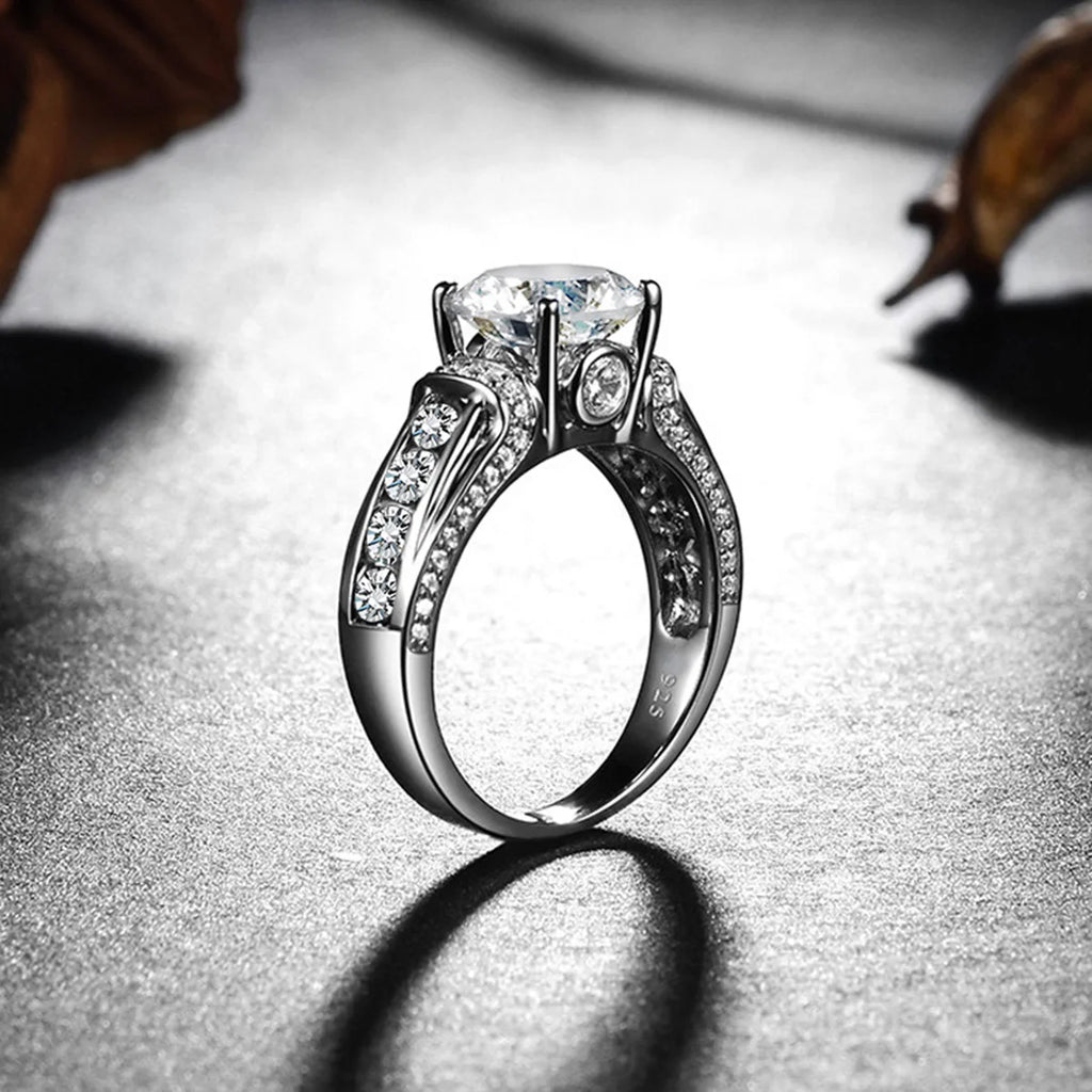 Two Carat Muse | 2ct Moissanite Ring for Women | Solid 925 Silver
