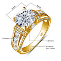 The Standard | 2ct Moissanite Solitaire Ring | Certified Solid 925 Silver